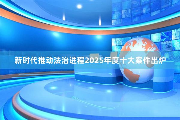 新时代推动法治进程2025年度十大案件出炉